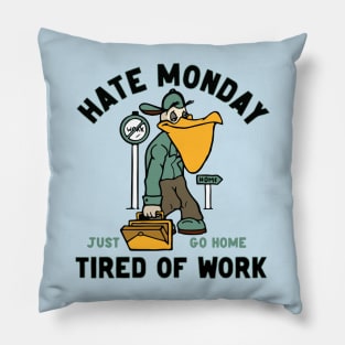 Hate Monday Pillow