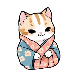 Cute cat in a kimono T-Shirt