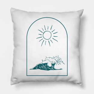 The Sun and The Ocean Pillow