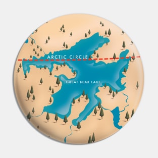Great Bear Lake Canada Map Pin