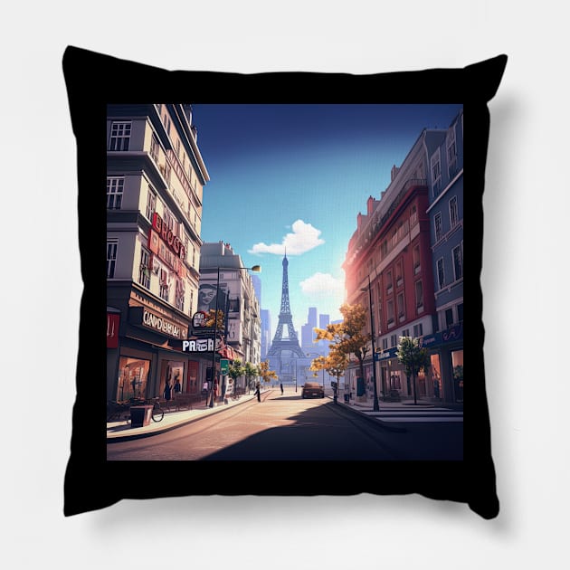 Paris Pillow by ComicsFactory