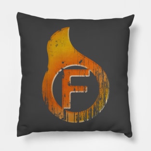 Firebrand Strained Very Small Logo Pillow