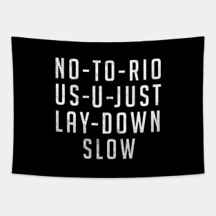 No-to-rio-us-u-just-lay-down slow Tapestry