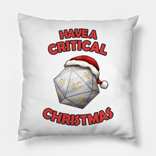 Have a Critical Christmas D20 Pillow