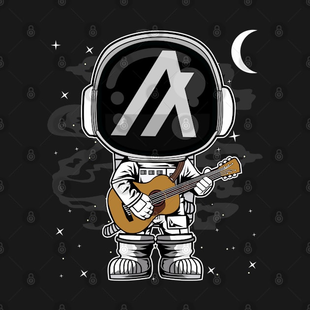 Astronaut Guitar Algorand ALGO Coin To The Moon Crypto Token Cryptocurrency Blockchain Wallet Birthday Gift For Men Women Kids by Thingking About