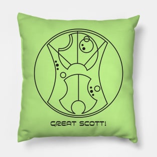 Great Scott! - Circular Gallifreyan 2 Pillow