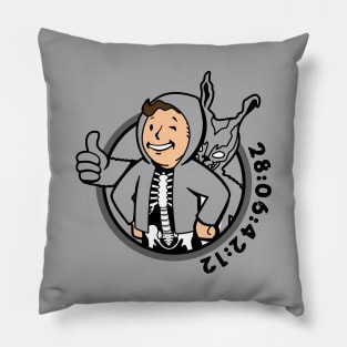 Funny Cute 90's Retro Cult Movie Gamer Mascot Parody Mashup Pillow