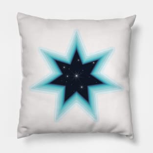 seven sided star Pillow