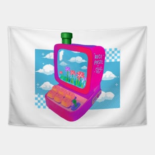 Cute Aesthetic Vaporwave Pink Laptop Tapestry