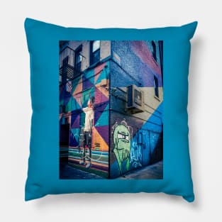 Street Art Graffiti SoHo Manhattan NYC Pillow