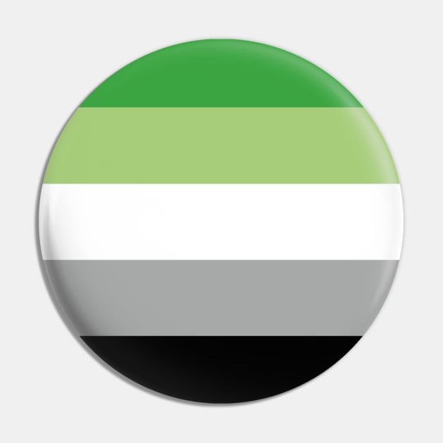 Flag of The Aromantic Pride Pin by DiegoCarvalho