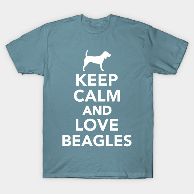 Disover Keep calm and love Beagles - Beagle - T-Shirt