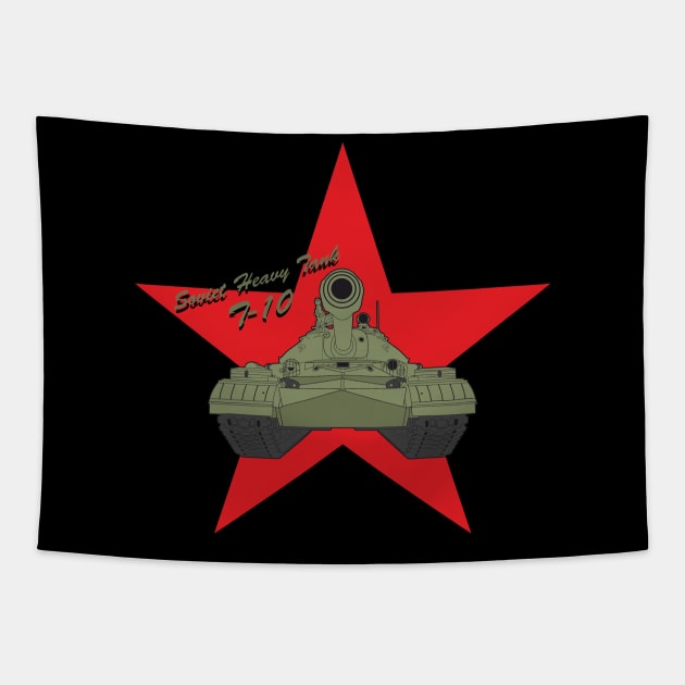 Handsome Soviet Heavy Tank T-10 (IS-8) Tapestry by FAawRay