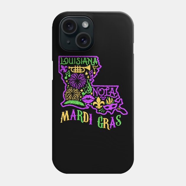 Louisiana Mardi Gras Phone Case by JanaeLarson