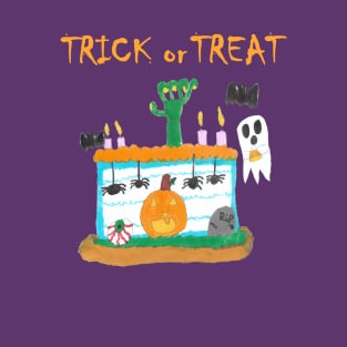 Trick or Treat Drawing Design T-Shirt