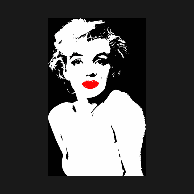 Marilyn Monroe Lips by SiSuSiSu