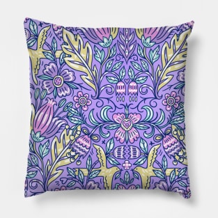 Colourful Animals in a Magic Forest Pillow