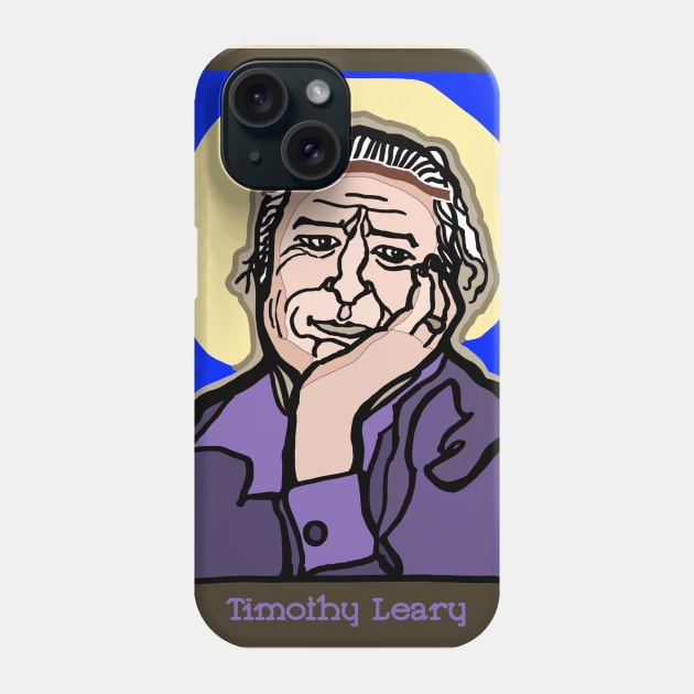 Timothy Leary Phone Case by JSnipe