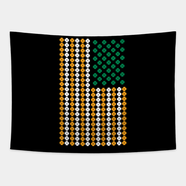 American Flag Saint Patrick's Day Tapestry by smartrocket