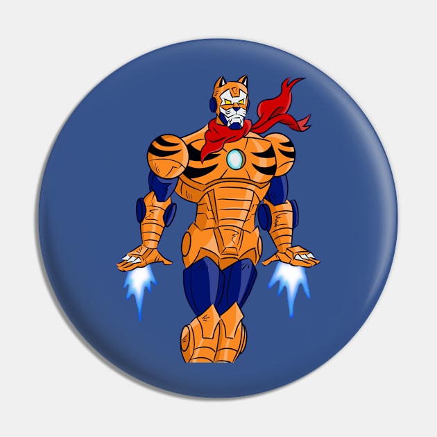 Iron Tiger Pin by GoAaronArtPower