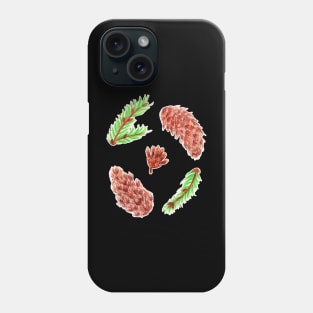 Woodland Pine Cones Phone Case