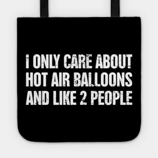 Funny Hot Air Balloon Graphic Tote