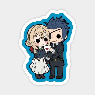 Chibi Violet + Gilbert Magnet