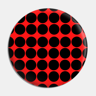 Black And Red Pattern Pin