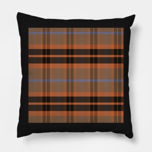 Autumn Aesthetic Ossian 2 Hand Drawn Textured Plaid Pattern Pillow