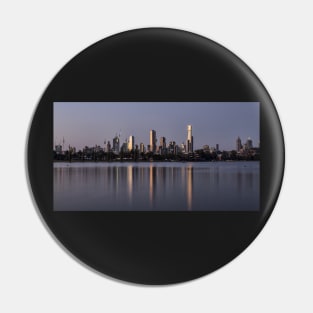 Cityscape Reflecting off the Lake Pin