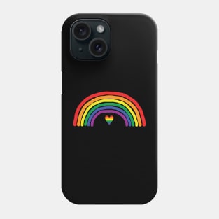 Rainbow and Heart Color like Pride Flag Phone Case