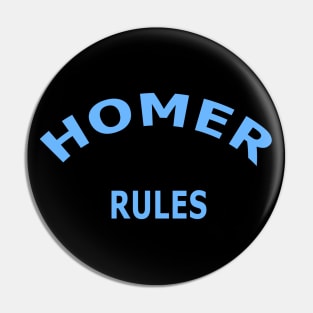 Homer Rules Pin