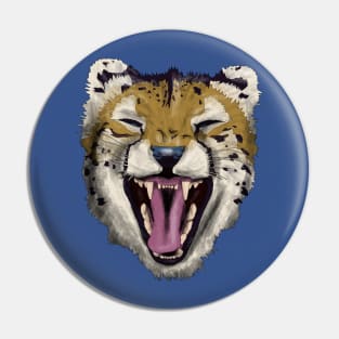 Screaming Cheetah Pin