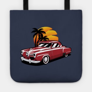 Red Studebaker Champion Coupe Tote