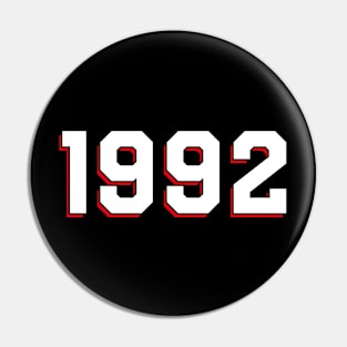 1992 - typography Pin