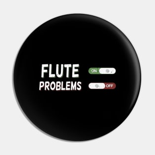 Flute Player Instrument Flutist Gift Pin