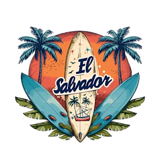 Surf City El Salvador El Sunzal SV Sivar Salvadorian playas T-Shirt