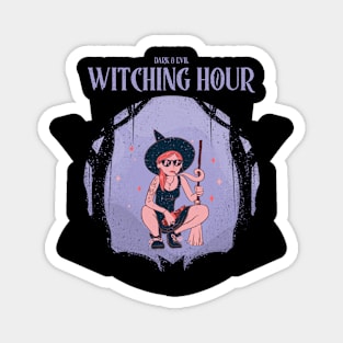 Witching Hour Halloween Gifts Magnet