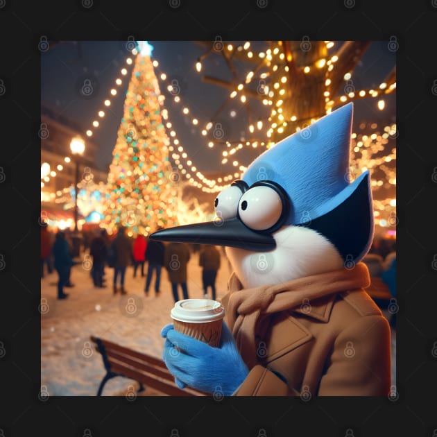 Festive Park Adventures Unveiled: Regular Show Christmas Art for Iconic Cartoon Holiday Designs! by insaneLEDP