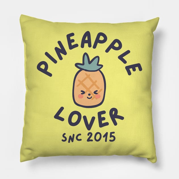 Pineapple Lover Since 2015 Pillow by DesignArchitect