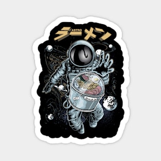 Astronaut found the ramen in the space Magnet