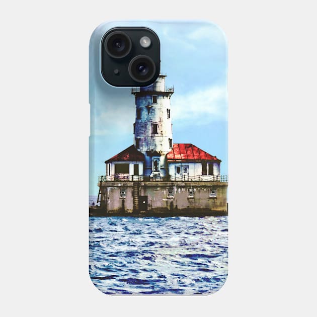 Chicago IL - Chicago Harbor Light Phone Case by SusanSavad