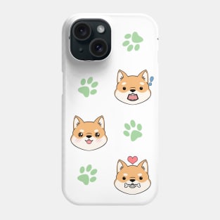 Chibi Shiba Red Phone Case