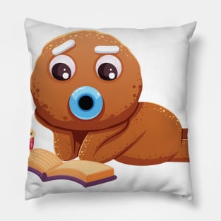 Christmas Sticker, Ginger Man Sticker Pillow