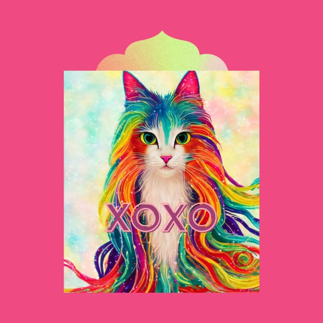 XOXO (hugs and kisses) long haired cat by PersianFMts