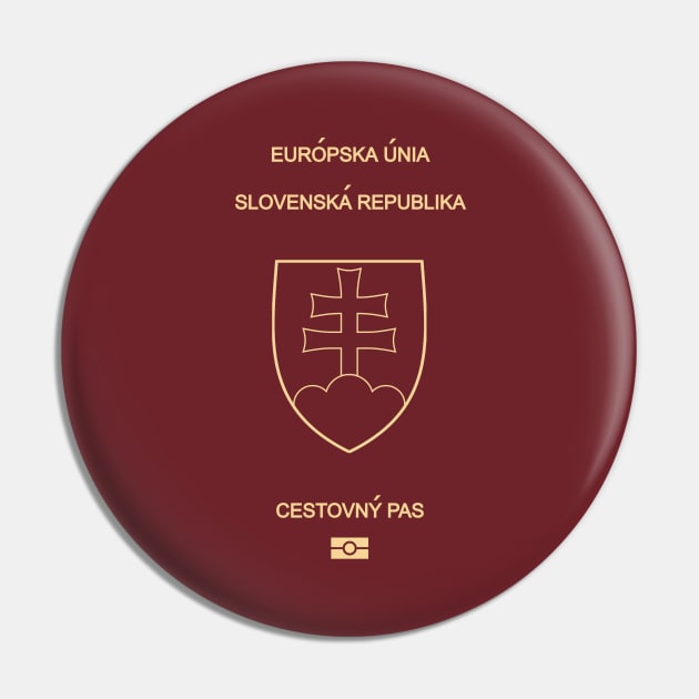 Slovakia passport Pin by Travellers