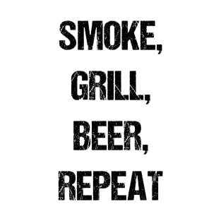 Smoke, Grill, Beer, Repeat BBQ T-Shirt