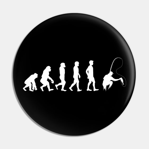 Evolution Of Man and Fishing Pin by DragonTees