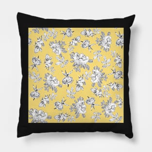 Rosehips wild roses fruit and flowers Pillow