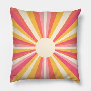 Retro Sun 70s Vibes Pillow